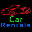 Car Rentals Handmade Art Neon Sign