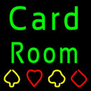 Card Room Handmade Art Neon Sign