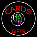 Cards And Gifts Block Logo Handmade Art Neon Sign
