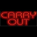 Carry Out Barbeque Handmade Art Neon Sign