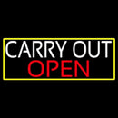 Carry Out Open Handmade Art Neon Sign