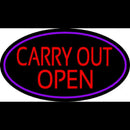 Carry Out Open Handmade Art Neon Sign