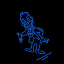 Cartoon Blue Handmade Art Neon Sign