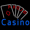 Casino Poker Hand Handmade Art Neon Sign