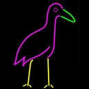 Cattle Egret Handmade Art Neon Sign