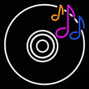 Cd Musical Note Handmade Art Neon Sign