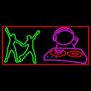 Cd With Dancing Couple Handmade Art Neon Sign
