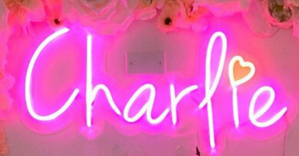 Charlie Neon Sign