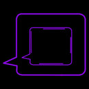 Chat Button 1 Handmade Art Neon Sign