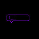 Chat Button 3 Handmade Art Neon Sign