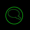 Chat Button 6 Handmade Art Neon Sign