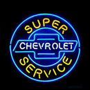 Chevrolet Super Service Handmade Art Neon Sign