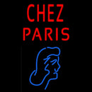 Chez Paris With Girl Handmade Art Neon Sign