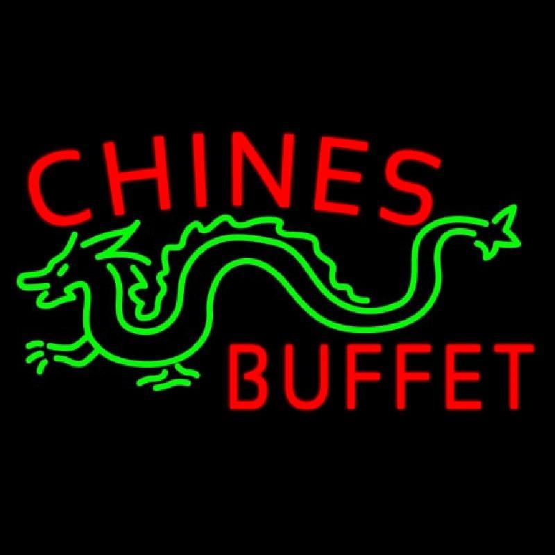 Chinese Buffet Dragon Handmade Art Neon Sign