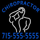 Chiropractor Logo With Number Handmade Art Neon Sign