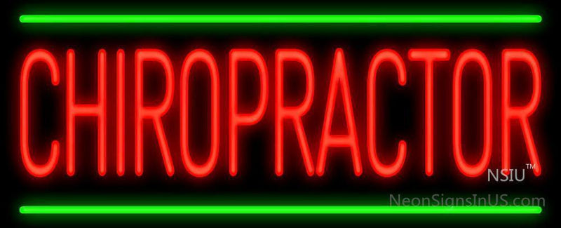 Chiropractor Handmade Art Neon Signs