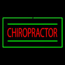 Chiropractor Rectangle Green Handmade Art Neon Sign