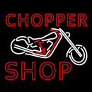 Chopper Shop Handmade Art Neon Sign