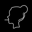 Cigarette Cool Girl Handmade Art Neon Sign