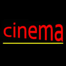 Cinema With Line Handmade Art Neon Sign