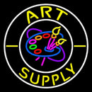 Circle Art Supply With Logo Handmade Art Neon Sign