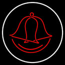 Circle Wedding Bell Logo Handmade Art Neon Sign