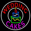 Circle Wedding Cakes Handmade Art Neon Sign