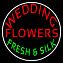 Circle Wedding Flowers Handmade Art Neon Sign
