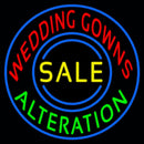 Circle Wedding Gowns Alteration Handmade Art Neon Sign