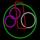 Circles Etc Handmade Art Neon Sign