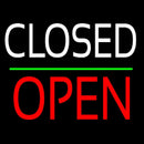 Closed Block Open Green Line Handmade Art Neon Sign