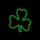 Clover Leaf Handmade Art Neon Sign