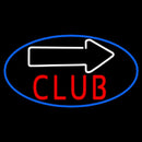 Club With Arrow Handmade Art Neon Sign