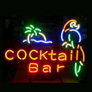 Cocktail Bar Parrot Handmade Art Neon Sign
