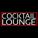 Cocktail Lounge With Red Border Handmade Art Neon Sign