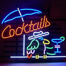 Cocktail Parrot Cocktails Handmade Art Neon Sign