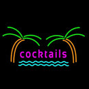Cocktails Handmade Art Neon Sign