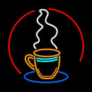 Coffee Cup Handmade Art Neon Sign