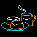 Coffee Cup Handmade Art Neon Sign
