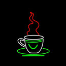 Coffee Cup Handmade Art Neon Sign