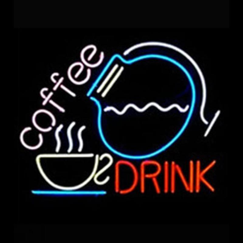 Coffee Drink Handmade Art Neon Sign