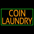 Coin Laundry With Green Border Handmade Art Neon Sign