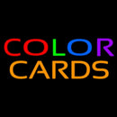 Color Cards Handmade Art Neon Sign