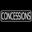 Concessions White Border Handmade Art Neon Sign