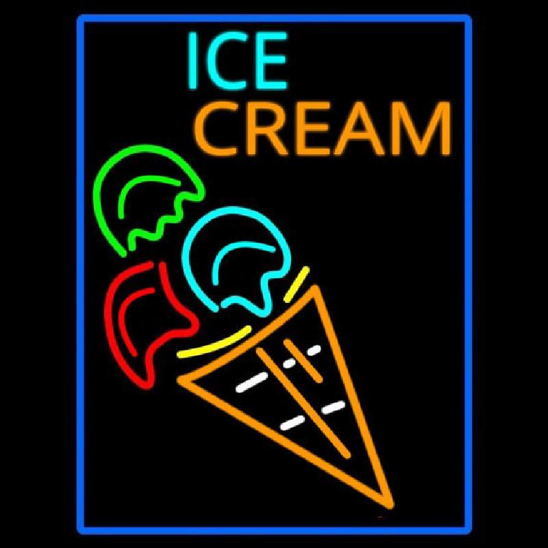 Cone Ice Cream Handmade Art Neon Sign