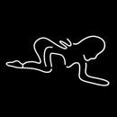 Confederate Lady Handmade Art Neon Sign