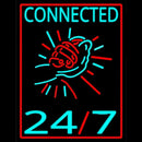 Connected 24by Handmade Art Neon Sign
