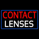 Contact Lenses Blue Border Handmade Art Neon Sign