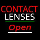 Contact Lenses Open Green Line Handmade Art Neon Sign