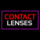 Contact Lenses With Pink Border Handmade Art Neon Sign
